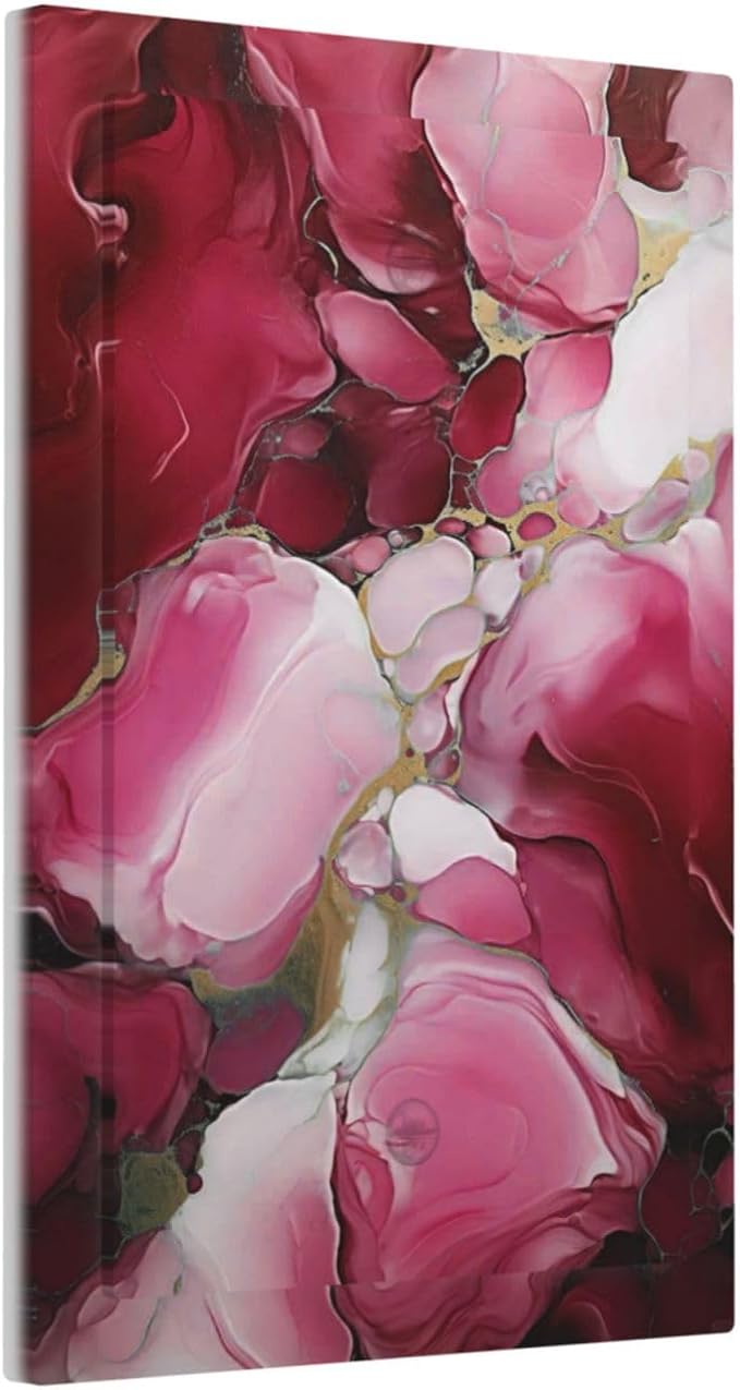 Decorative Light Switch Cover Plate Abstract Luxury Red Gold Marble Textures 1 Gang No Device Single Blank Outlet Covers Wall Plate Cover Switchplate Electrical Face Plate for Home Decor