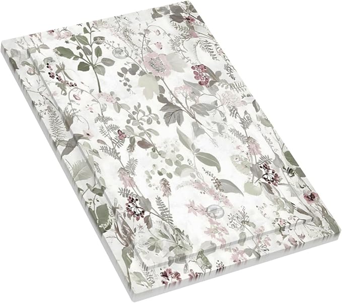 Boho Floral Leaf Vintage Watercolor Flower Light Switch Cover Plate 1 Gang No Device Blank Electrical Wall Plates Faceplate Decorative Switch Plate Covers for Farmhouse Bedroom Decor