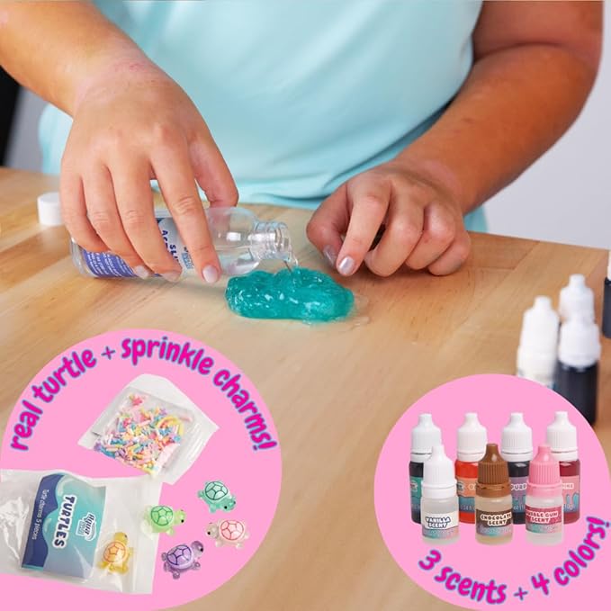 Aqua Endless Summer Turtle Swirl Ice Cream DIY Slime Kit – Sweet, Colorful, and Imaginative Sensory Play