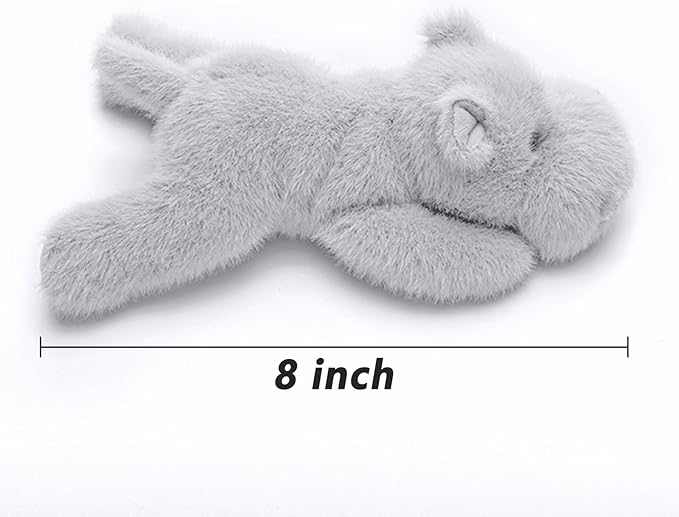 PEACH CAT Hippo Stuffed Animal Cute Hippopotamus Plushies Small Plush Toys Gifts for Girls Boys Kids Grey
