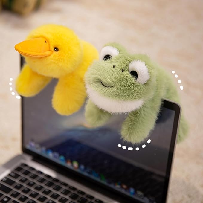 PEACH CAT Frog Stuffed Animal 7.8" Cute Plushies Small Plush Toys Gifts for Kids Green