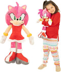 Sonic Amy Rose Girl Anime Kids Bedding Super Soft Plush Cuddle Pillow Buddy, One Size, (Officially Licensed Product) By Franco