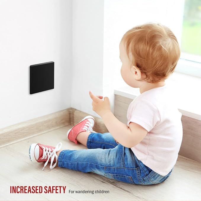 ENERLITES Screwless Double Blank Wall Plate, Child Safe Two Gang Blank Device Outlet Cover, Standard Size, 2-Gang 4.68" x 4.73", Polycarbonate Thermoplastic, UL Listed, SI8802-BK, Glossy, Black