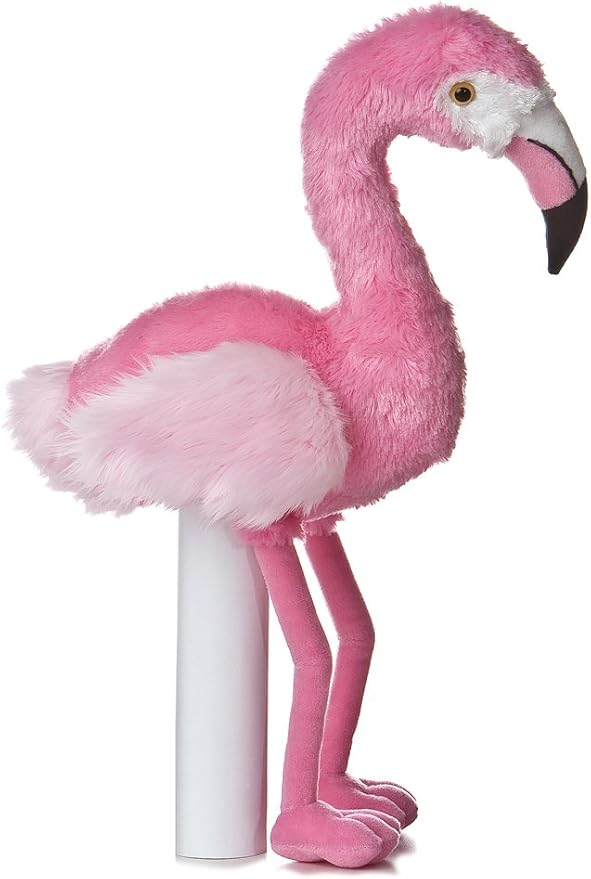 Aurora® Adorable Flopsie™ Flo Flamingo™ Stuffed Animal - Used to Create Imaginative Play Adventures - Perfect for Birthdays, Kids and Adults, All Ages - Pink 12 Inches