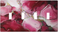 Decorative Light Switch Cover Plate Abstract Luxury Red Gold Marble Textures 4 Gang Wall Plate Oversized Quad Toggle Switch Cover Plate Jumbo Electrical Face Plate for Bedroom Decor