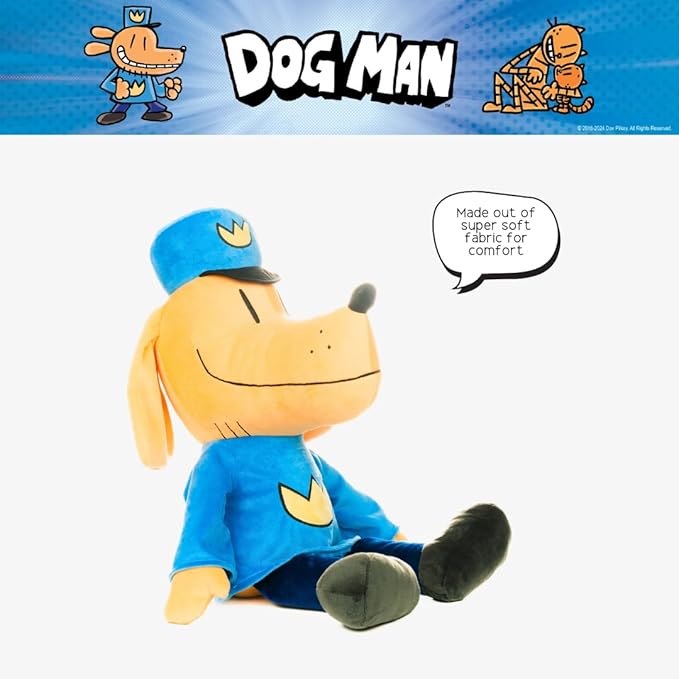 Collectibles Dog Man Supa Comic Bedding Super Soft Cozy Cuddle Pillow, (Officially Licensed Product) By Franco