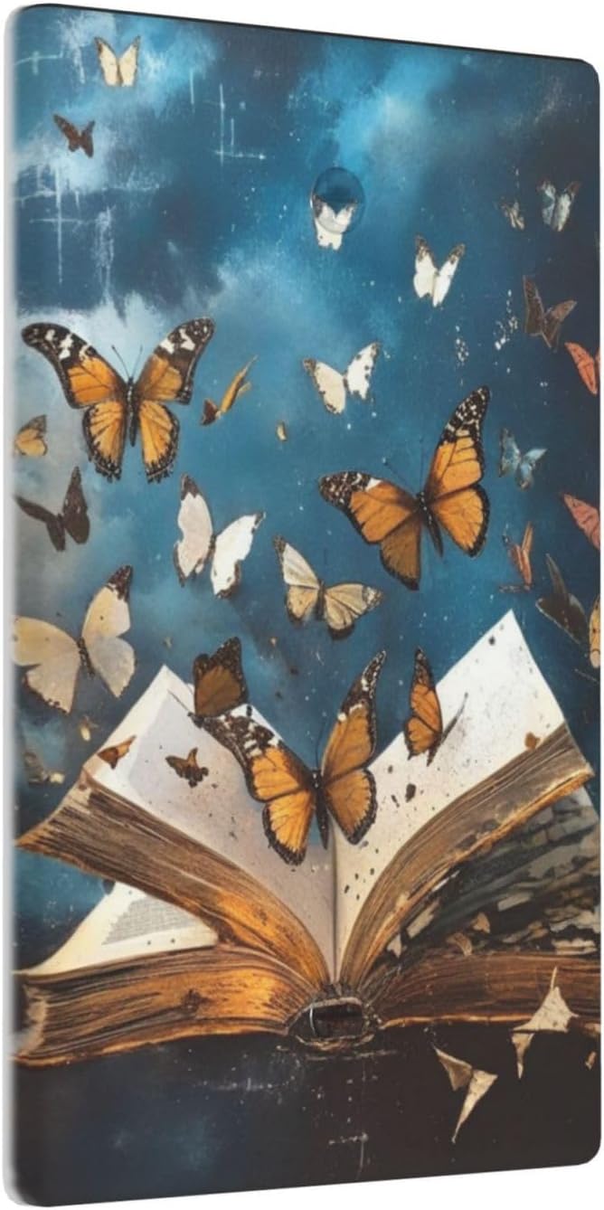 Decorative Art Light Switch Covers Butterflies from the Book 1 Gang No Device Blank Switchplate Electrical Faceplate for Home Decor
