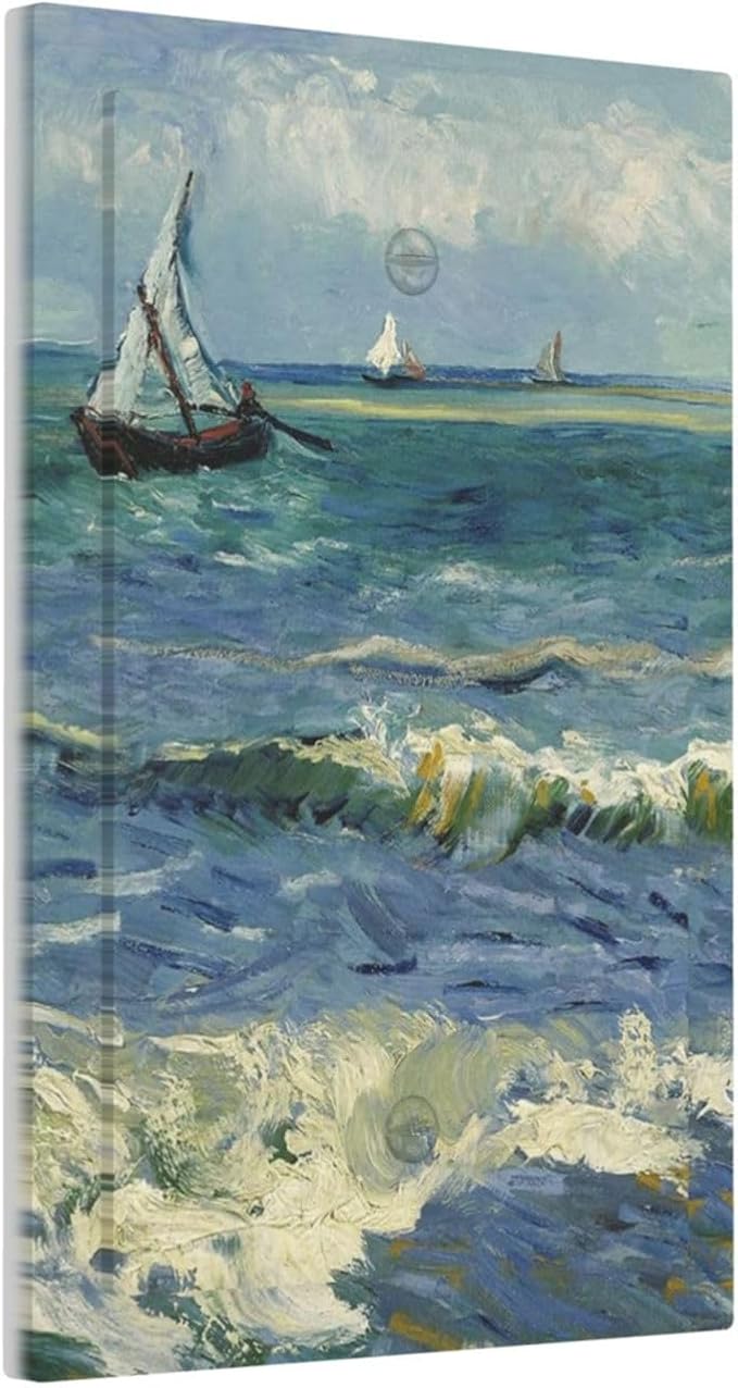 Nautical Ocean Waves Sailboat Painting Blue Sky Light Switch Cover Plate 1 Gang No Device Blank Electrical Wall Plates Faceplate Decorative Switch Plate Covers for Bathroom Bedroom Decor