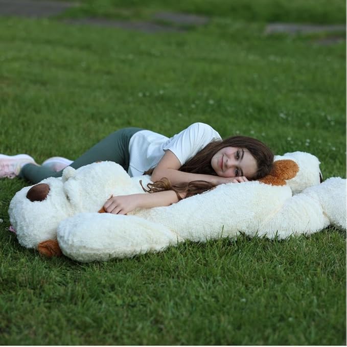 MaoGoLan 52 inches Giant Stuffed Puppy Dog Animal,Ultra Soft Large Plush Soft Plush Dog Body Pillow Toy for Girls,Kids,Puppy Lover