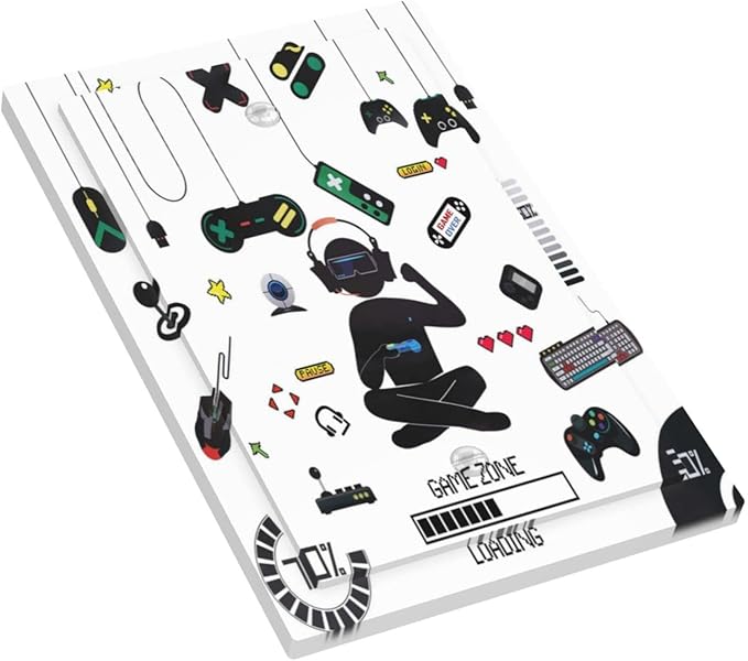 Single Blank Wall Plates Gamer Room Video Game Decor Light Switch Cover Decorative No Device Faceplate for Bathroom Bedroom Home Decorate