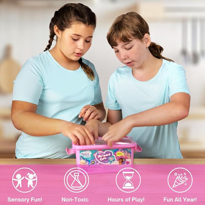 Aqua Endless Summer Mermaid Cove DIY Slime Kit – Sparkling Under-The-Sea Sensory Activity for Kids