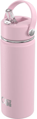 OISIZ 18oz Kids Water Bottle with Straw Lid, Vacuum Insulated Water Bottle Stainless Steel Bottles for Kids for School, Leakproof Water cups, BPA Free and Keep Cold for 24 Hours,Easy to Clean