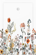 Light Switch Cover Plate Colorful Wildflowers Boho Vintage Floral 1 Gang No Device Blank Electrical Wall Plates Faceplate Decorative Switch Plate For Bed Room Living Room Decor