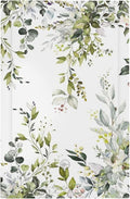 Eucalyptus Sage Green Leaf Plant Floral Light Switch Cover Plate 1 Gang No Device Blank Electrical Wall Plates Faceplate Decorative Switch Plate for Bedroom Living Room Decor