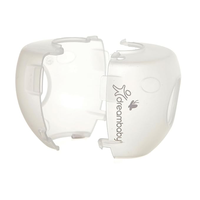 Dreambaby EZY-Fit Door Knob Child Proof Safety Covers - Fits Most Standard Doorknobs - Suitable for Push & Twist Locks - White - 3 Pack - Model L908