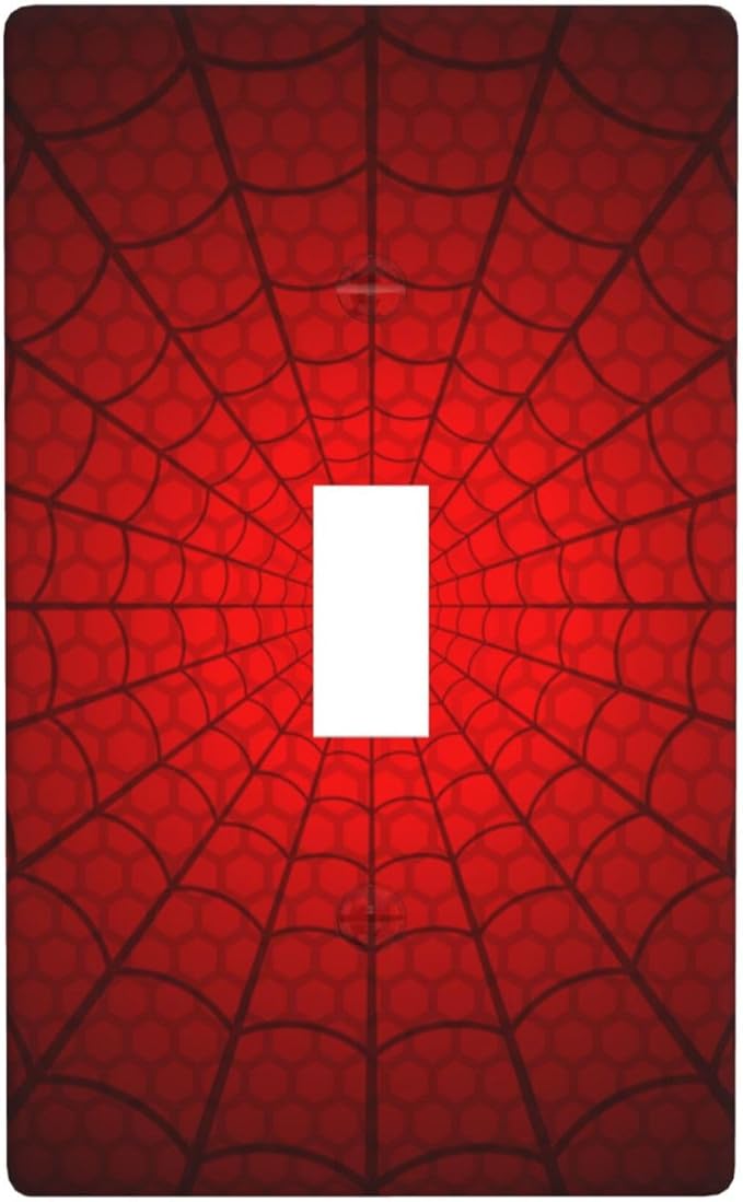 Spider Web Light Switch Cover Plates Decorative Single Toggle Wall Plate, 1 Gang Lightswitch Cover