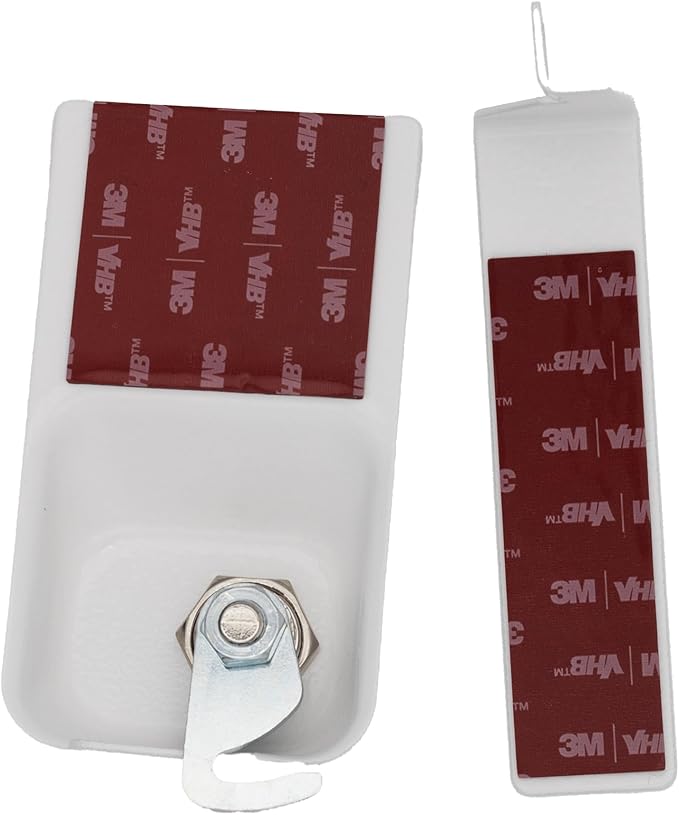 Child Proof Fridge Lock with Keys Child Safety Refrigerator Cabinet Lock (2 Pack, White)