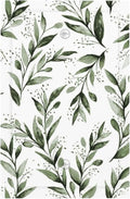 Green Leaf Olive Leaf Sage Floral Light Switch Cover Plate 1 Gang No Device Blank Electrical Wall Plates Faceplate Decorative Switch Plate Covers for Bedroom Living Room Decor