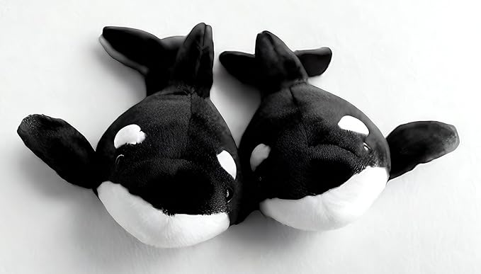 Make My Day 2PCS Premium Orca Stuffed Animal - 11.8 Inches Orca Whale Plush for Kids, Plush Toy Killer Whale Shark Stuffed Animal Gifts for Babies, Toddlers