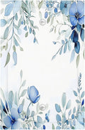 Watercolor Blue Flower Plant Floral Green Leaves Light Switch Cover Plate 1 Gang No Device Blank Electrical Wall Plates Faceplate Decorative Switch Plate for Bedroom Living Room Decor