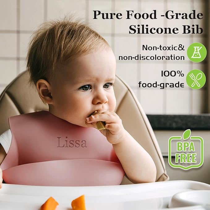 Personalized Silicone Suction Plates for Baby，Custom Toddlers Spoon and Fork, Baby Feeding Set with Name,Baby Birthday Gift for Boy & Girl