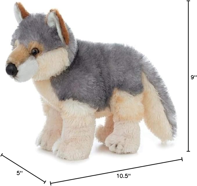 Aurora® Adorable Flopsie™ Wily™ Stuffed Animal - Used to Create Imaginative Play Adventures - Perfect for Birthdays, Kids and Adults, All Ages - Gray 10.5 Inches