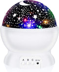 RICTLY Night Light for Kids, Kids Night Light Nebula 360 Degree Rotation - 4 LED Bulbs 12 Light Color Star Projector Changing with USB Cable, Romantic Gifts for Men Women Children