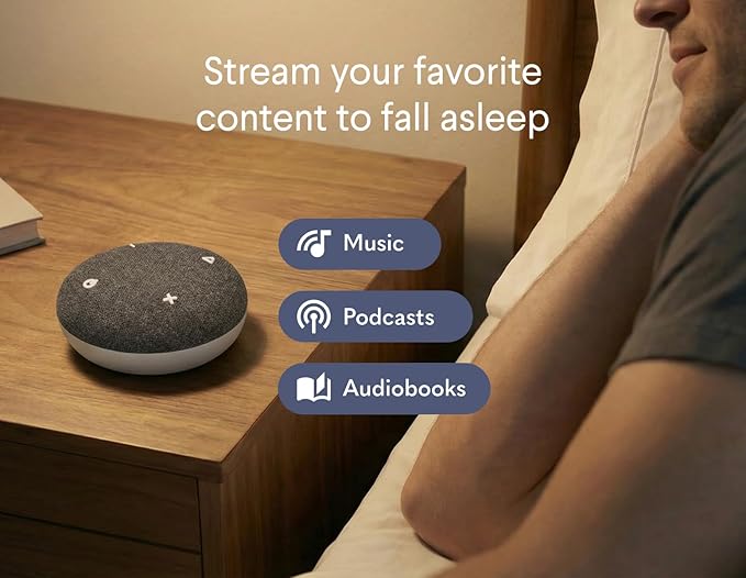 SNOOZ Go 2 Travel White Noise Sound Machine - 12 Sounds, Rechargeable Bluetooth Speaker, Nightlight - Portable Sound Machine for Hotels, Sleep, Adults, Baby Registry, Kids, White Noise for Sleeping