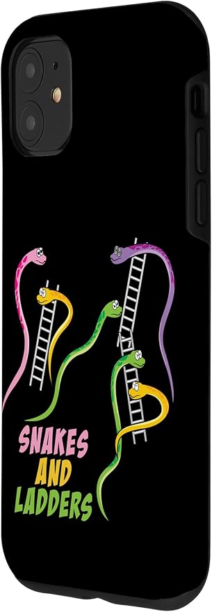iPhone 11 Snakes and Ladders Humor Board Game Gamer Womens Men Kids Case