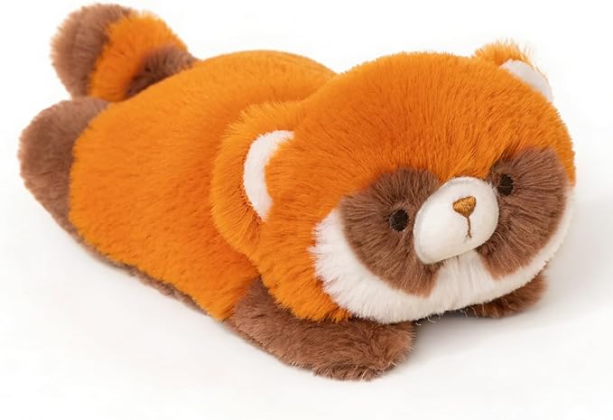 PEACH CAT Red Panda Stuffed Animal Cute Plushies Small Plush Toys Birthday Gifts for Kids Orange