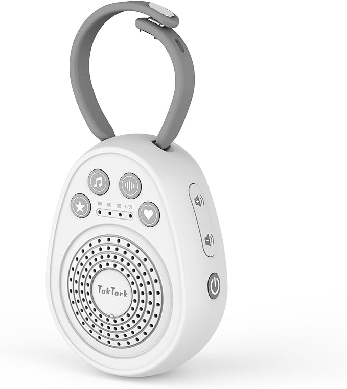 TakTark Sound Machine, Portable White Noise Soothing Sounds for Sleeping, 20 Soothing Natural Sounds, 5 Timer, Memory Function, Noise Maker for Baby Nursery Kids Adults