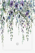 Light Switch Covers Blue Purple Eucalyptus Leaves Boho Botanical Decorative Switch Plates 1 Gang Blank No Device Outlet Covers Electrical WallPlates for Bathroom Home Decor