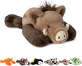 Niuniu Daddy Weighted Wild Boar Stuffed Animal for Kids & Adults, 20 Inch 3.3lb Large Plush Toy with Soft Fur, Weighted Plushies Pillow for Sensory Calm, Huggable Gift for Everyday Comfort