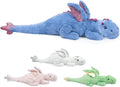 Giant Weighted Stuffed Animal 10Lbs 35.4", Heavy Soft Dragon Plush Toy, Blue Weighted Dragon Stuffed Animal for Kids and Adults, for Comfort and Relaxation
