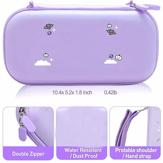 GUTIAL Accessories Bundle for Nintendo Switch Lite - Cute Kawaii NS Lite Accessories kit for Grils Boys Kids with Carrying Case, Cartoon Cover Case, Screen Protector, Stand
