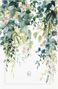 Colorful Plant Flower Sage Eucalyptus Leaves Light Switch Cover Plate 1 Gang No Device Blank Electrical Wall Plates Faceplate Decorative Switch Plate Covers for Bedroom Living Room Decor