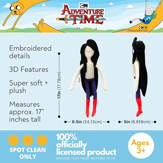 Adventure Time Marceline Vampire Bedding Super Soft Cozy Decorative Cuddle Pillow, (Officially Licensed Product) By Franco Collectibles
