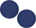 Pyrex 7402-PC 6 and 7-Cup Blue Food Storage Replacement Lid (2-Pack) - Made in USA