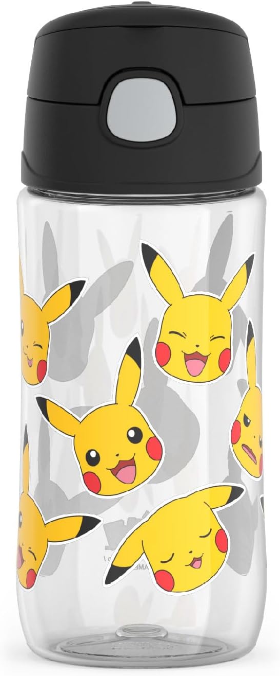 THERMOS FUNTAINER 16 Ounce Plastic Hydration Bottle with Spout, Pokemon