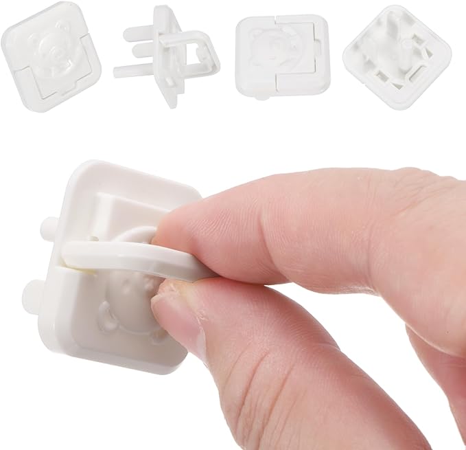 MECCANIXITY 10 Pack Outlet Covers Proofing, Plug Covers Easy Installation Electric Plug Protectors Safety Socket Cover Plugs Protector White