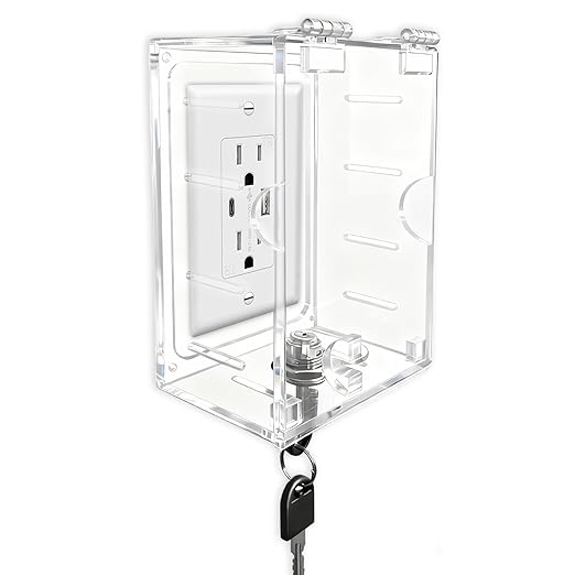 Smart Home Switch Cover,Baby Proof Light Outlet Covers,Wall Plug Box,Kids Electrical Protector Box Fits Outlet 4.95" H X 3.35" W X 2.56" D or Smaller