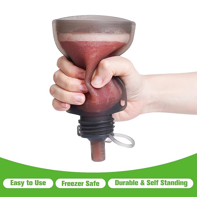 haakaa Silicone Yummy Pouch Sippy Spout, Adaptor Compatible haakaa Yummy Pouches and Milk Storage Bags,Not Compatible with Other Brands,Grey