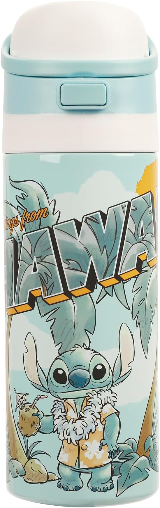 Lilo & Stitch Hawaii Stitch Blue 24 Oz Stainless Steel Tumbler