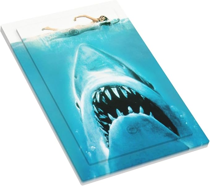 Beach Shark Oceanjaws Movie Vintage Look Light Switch Cover Plate 1 Gang No Device Blank Electrical Wall Plates Faceplate Decorative Switch Plate Covers for Bathroom Kids Room Decor