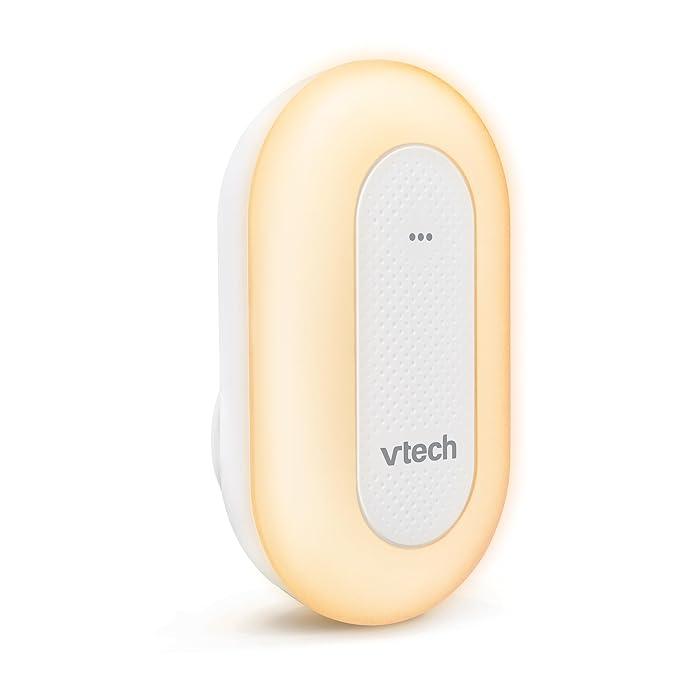 VTech BC8113 V-Hush Plug Sleep Training Soother with 40 Stories/Songs/Sounds & Record Your own Voice. Bluetooth Speaker, 250+ Multi-Color Night Light, No Batteries & No Cords Required