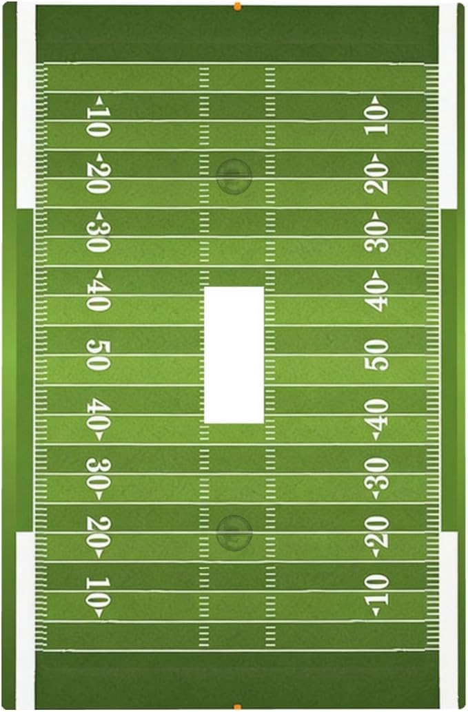 Football Field 1-Gang Toggle Light Switch Plate, Game Day Gridiron Vintage Football Design Decorative Wall Plate for Boys Room Decor