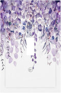 Purple Plants Leaves Eucalyptus Vine Floral Flowers Decorative Light Switch Cover 1 Gang Single Toggle Device Electrical Faceplate Switchplates Decorator Outlet Wall Plate for Bedroom Living Room