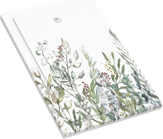 Wildflower Garden Rustic Green Leaf Floral Light Switch Cover Plate 1 Gang No Device Blank Electrical Wall Plates Faceplate Decorative Switch Plate for Bed Room Living Room Decor