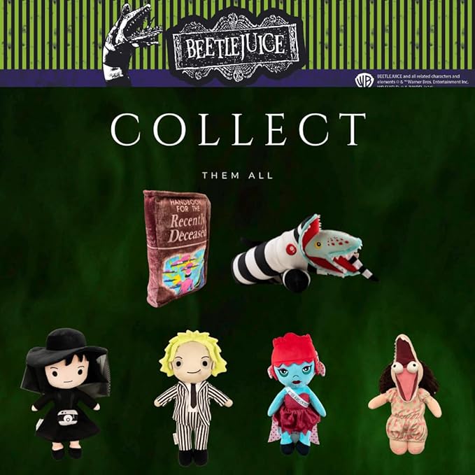 Beetlejuice Halloween Lydia Deetz Bedding Super Soft Plush Decorative Throw Pillow, (Officially Licensed Product) by Franco Collectibles