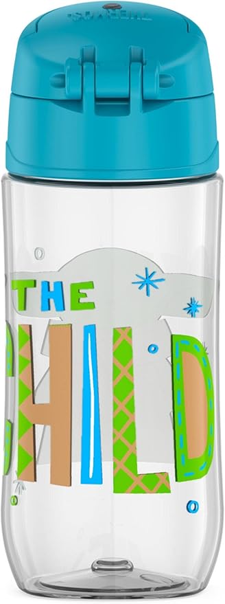 THERMOS FUNTAINER 16 Ounce Plastic Hydration Bottle with Spout, MANDALORIAN (Pack of 6)